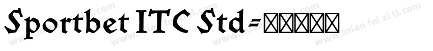 Sportbet ITC Std字体转换